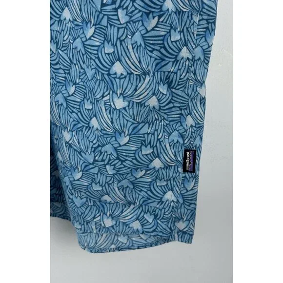 Patagonia Shirt Mens Medium Blue Short Sleeve Button Up Organic Cotton STY52691 - Picture 3 of 8